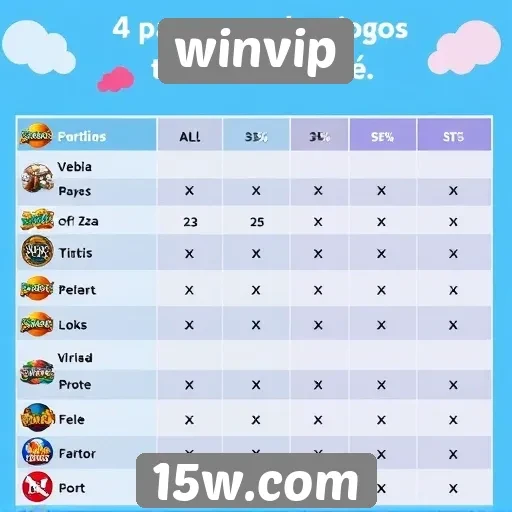 Comparativo entre jogos populares no winvip