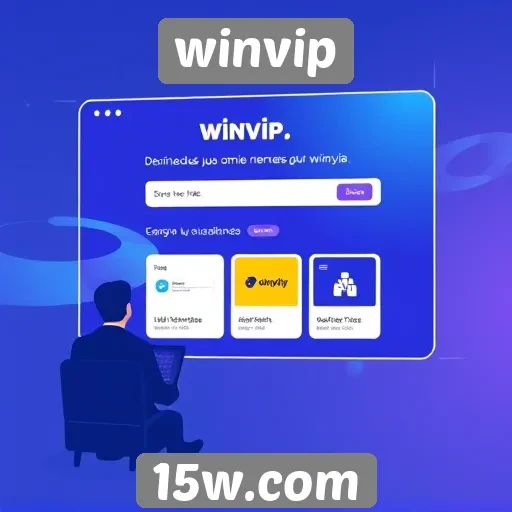 Interface do usuário no winvip é intuitiva e moderna